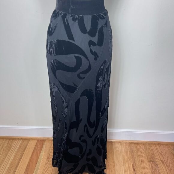 Marian Clayden Vintage Abstract Silk Skirt - Picture 3 of 4